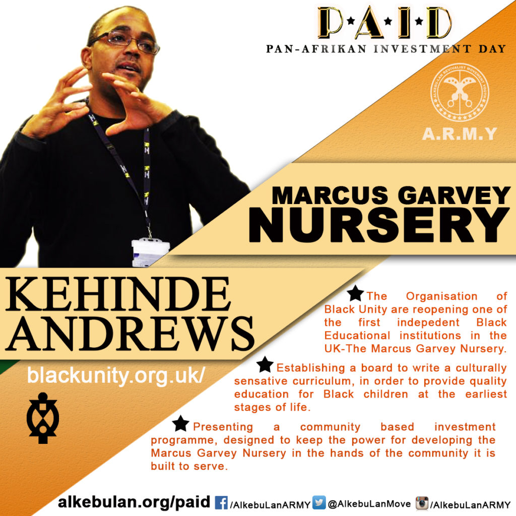 P.A.I.D. (Pan-Afrikan Investment Day) AID Kehinde