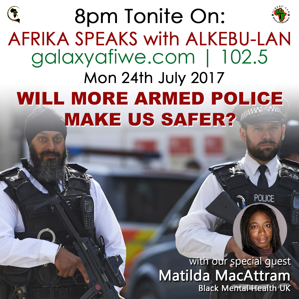 Afrika Speaks: Will more armed police make us safer? ASwA Armed Police